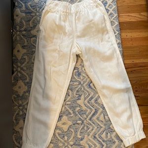 JCrew white linen pants